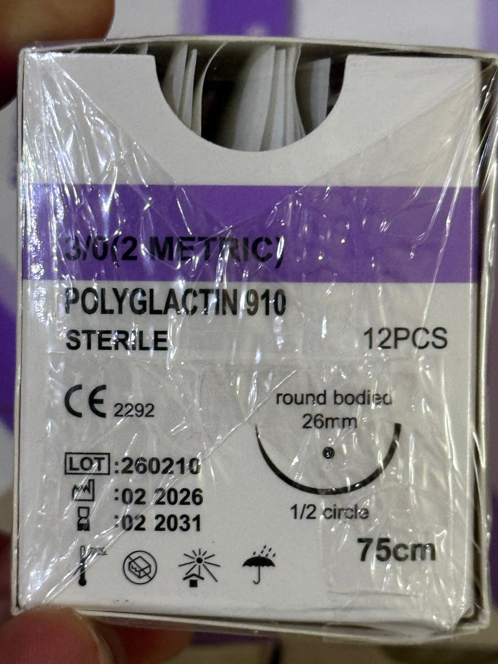 Fil de suture Exp:2031 Vente à la boîte(12 fils par boite)