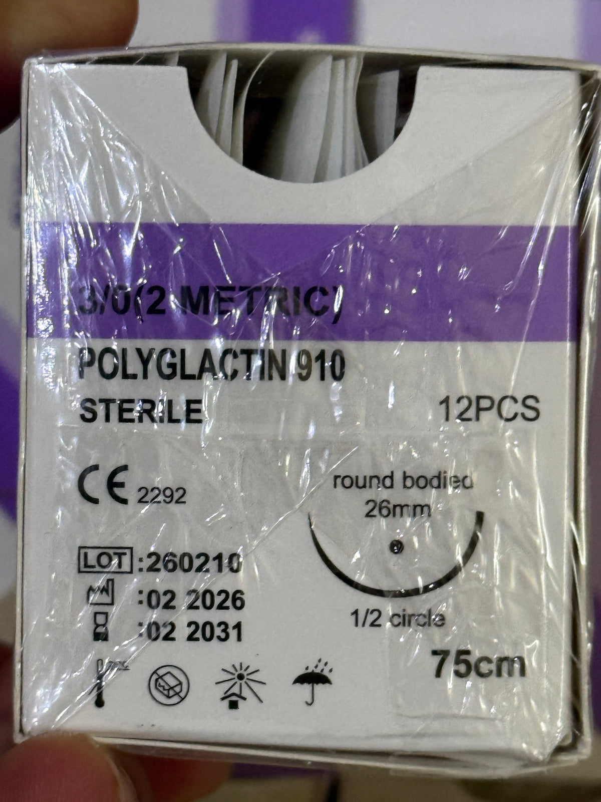 Fil de suture Exp:2031 Vente à la boîte(12 fils par boite)