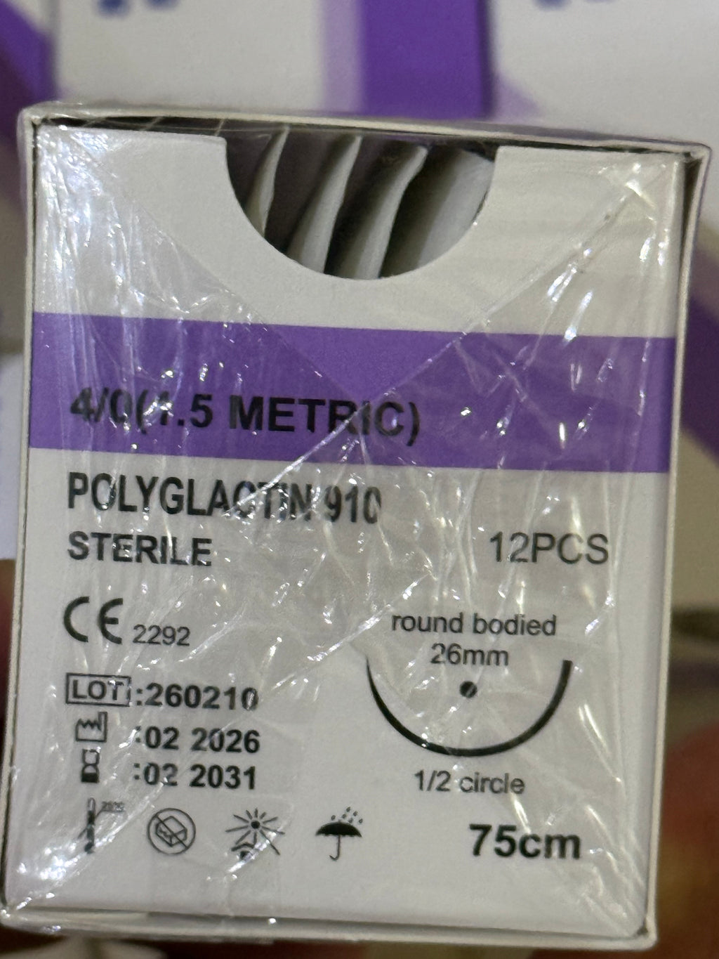 Fil de suture Exp:2031 Vente à la boîte(12 fils par boite)