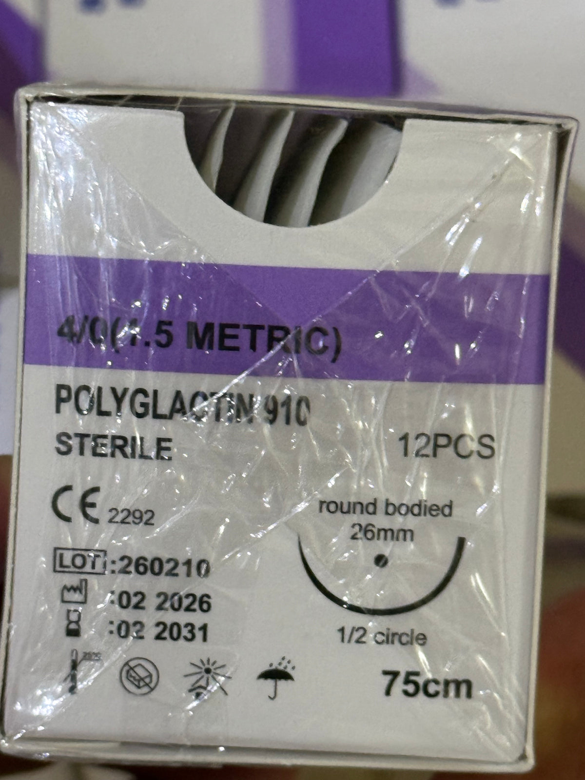 Fil de suture Exp:2031 Vente à la boîte(12 fils par boite)